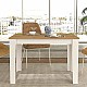 Τραπέζι μελαμίνης Darlen Megapap χρώμα λευκό - sapphire oak 110x72x74εκ. Τραπέζι μελαμίνης Darlen Megapap χρώμα λευκό - sapphire oak 110x72x74εκ.