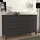 Συρταριέρα - Μπουφές Sabina Megapap χρώμα ανθρακί 160x50x96εκ. Συρταριέρα - Μπουφές Sabina Megapap χρώμα ανθρακί 160x50x96εκ.