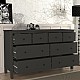 Συρταριέρα - Μπουφές Sabina Megapap χρώμα ανθρακί 160x50x96εκ. Συρταριέρα - Μπουφές Sabina Megapap χρώμα ανθρακί 160x50x96εκ.