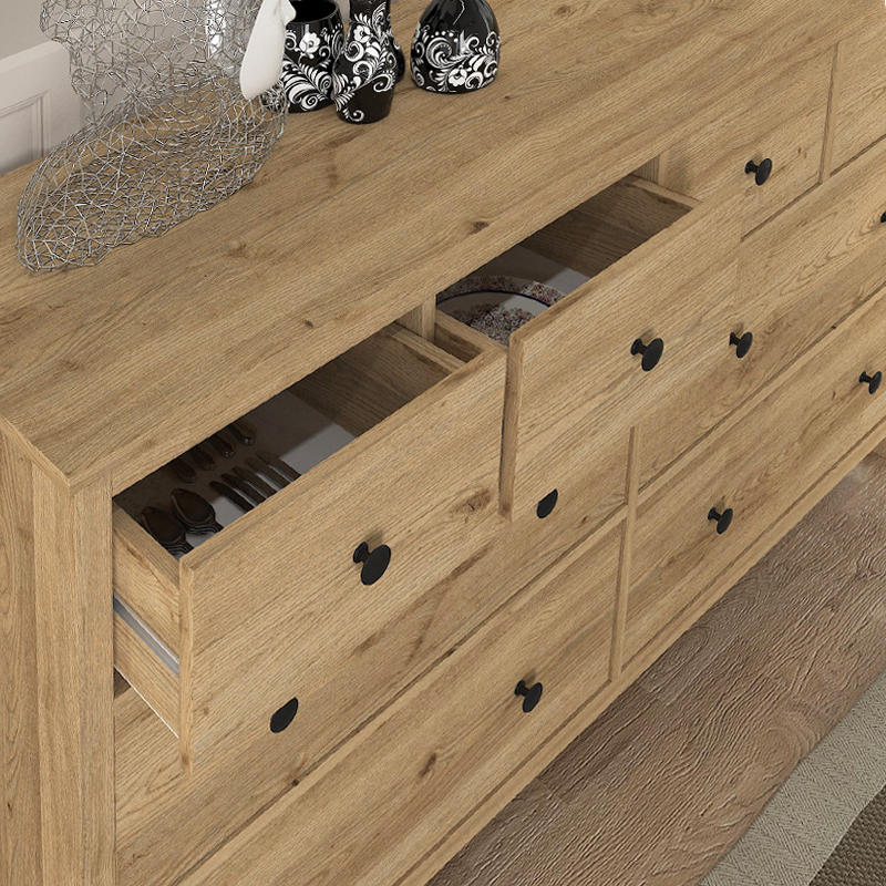 Συρταριέρα - Μπουφές Sabina Megapap χρώμα sepet oak 160x50x96εκ. Συρταριέρα - Μπουφές Sabina Megapap χρώμα sepet oak 160x50x96εκ.