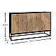 Μπουφές μελαμίνης Themis Megapap χρώμα μαύρο - sapphire oak 150x35x83,6εκ.