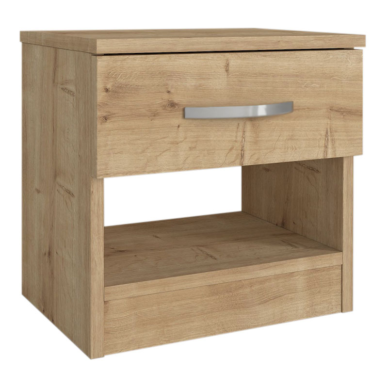 Κομοδίνο μελαμίνης Lube Megapap χρώμα sapphire oak 40x28,2x40εκ. Κομοδίνο μελαμίνης Lube Megapap χρώμα sapphire oak 40x28,2x40εκ.