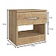 Κομοδίνο Lube Megapap χρώμα sapphire oak 40x28,2x40εκ. Κομοδίνο Lube Megapap χρώμα sapphire oak 40x28,2x40εκ.