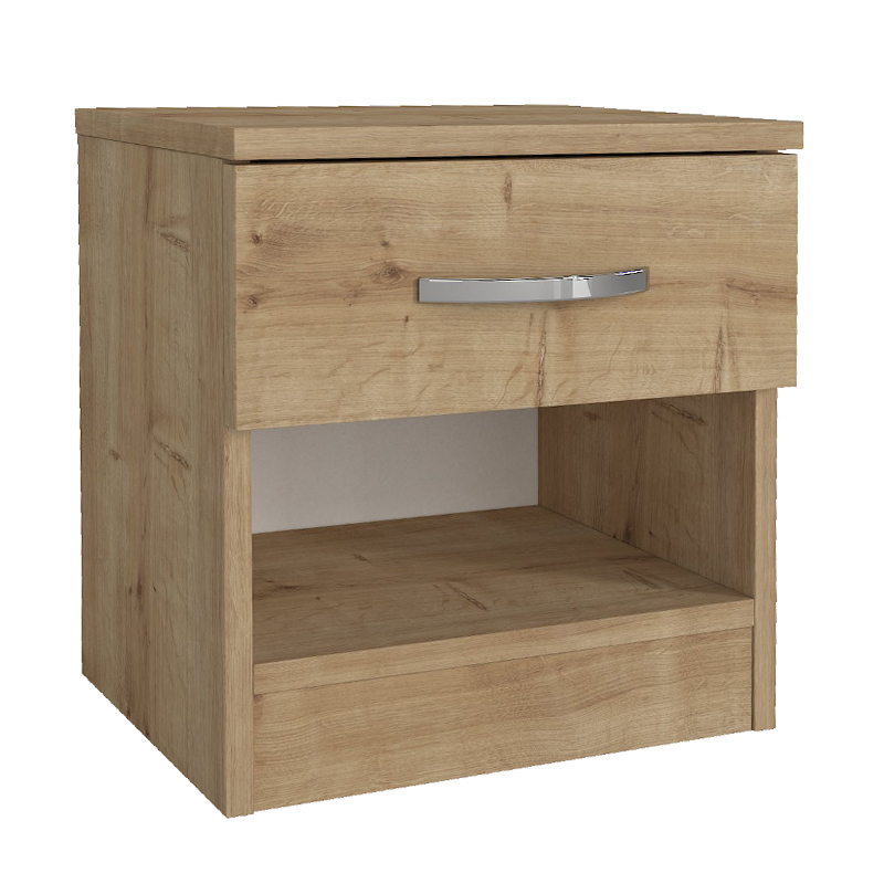 Κομοδίνο Lube Megapap χρώμα sapphire oak 40x28,2x40εκ. Κομοδίνο Lube Megapap χρώμα sapphire oak 40x28,2x40εκ.