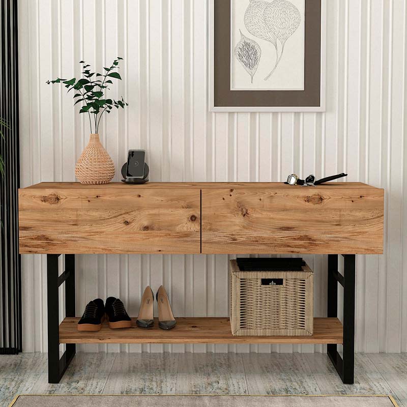 Κονσόλα μελαμίνης Aron Megapap χρώμα atlantic pine 138,8x41x75,7εκ. Κονσόλα μελαμίνης Aron Megapap χρώμα atlantic pine 138,8x41x75,7εκ.