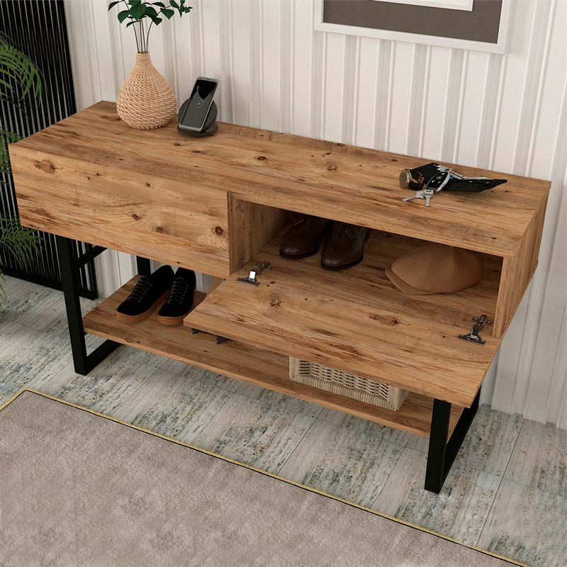 Κονσόλα μελαμίνης Aron Megapap χρώμα atlantic pine 138,8x41x75,7εκ. Κονσόλα μελαμίνης Aron Megapap χρώμα atlantic pine 138,8x41x75,7εκ.