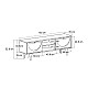 Έπιπλο τηλεόρασης Aureta Megapap χρώμα λευκό - sapphire oak 150x35x52,8 εκ. Έπιπλο τηλεόρασης Aureta Megapap χρώμα λευκό - sapphire oak 150x35x52,8 εκ.
