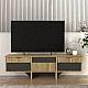 Έπιπλο τηλεόρασης Venita Megapap χρώμα sapphire oak - ανθρακί 150x35x45,3εκ. Έπιπλο τηλεόρασης Venita Megapap χρώμα sapphire oak - ανθρακί 150x35x45,3εκ.