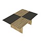 Τραπεζάκι σαλονιού Venita Megapap χρώμα sapphire oak - ανθρακί 90x60x33,8εκ. Τραπεζάκι σαλονιού Venita Megapap χρώμα sapphire oak - ανθρακί 90x60x33,8εκ.