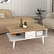 Τραπεζάκι σαλονιού Andros Megapap χρώμα sapphire oak - λευκό εφέ μαρμάρου 90x54x39,6εκ. Τραπεζάκι σαλονιού Andros Megapap χρώμα sapphire oak - λευκό εφέ μαρμάρου 90x54x39,6εκ.