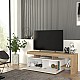 Έπιπλο τηλεόρασης Acnes Megapap χρώμα λευκό - sapphire oak 160x40x53εκ. Έπιπλο τηλεόρασης Acnes Megapap χρώμα λευκό - sapphire oak 160x40x53εκ.
