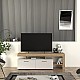 Έπιπλο τηλεόρασης Acnes Megapap χρώμα λευκό - sapphire oak 160x40x53εκ. Έπιπλο τηλεόρασης Acnes Megapap χρώμα λευκό - sapphire oak 160x40x53εκ.