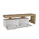 Έπιπλο τηλεόρασης Acnes Megapap χρώμα λευκό - sapphire oak 160x40x53εκ. Έπιπλο τηλεόρασης Acnes Megapap χρώμα λευκό - sapphire oak 160x40x53εκ.
