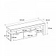 Έπιπλο τηλεόρασης Acnes Megapap χρώμα λευκό - sapphire oak 160x40x53εκ. Έπιπλο τηλεόρασης Acnes Megapap χρώμα λευκό - sapphire oak 160x40x53εκ.