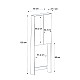 Έπιπλο πλυντηρίου Romme Megapap χρώμα sepet oak 65x27,1x180εκ.