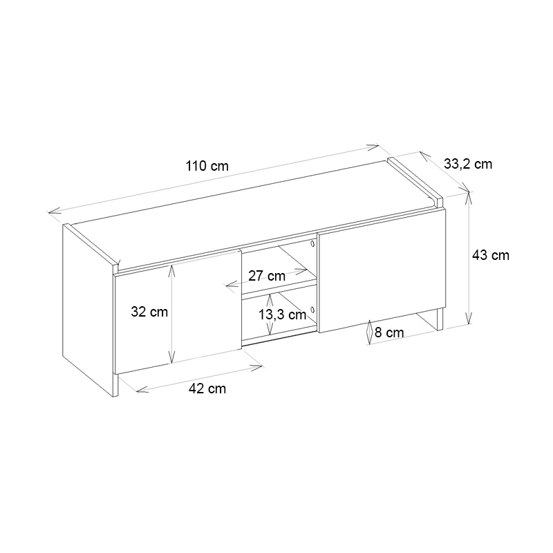 Παπουτσοθήκη Verly Megapap χρώμα λευκό 110x33,2x43εκ. Παπουτσοθήκη Verly Megapap χρώμα λευκό 110x33,2x43εκ.