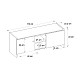 Παπουτσοθήκη Verly Megapap χρώμα λευκό 110x33,2x43εκ. Παπουτσοθήκη Verly Megapap χρώμα λευκό 110x33,2x43εκ.