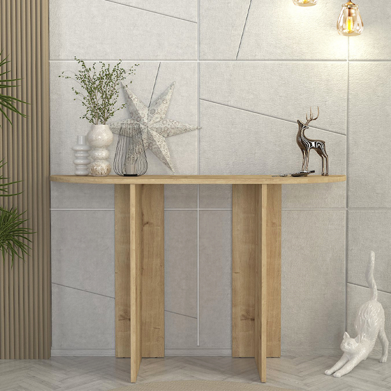 Κονσόλα Cortado Megapap χρώμα sapphire oak 120x35x75εκ.