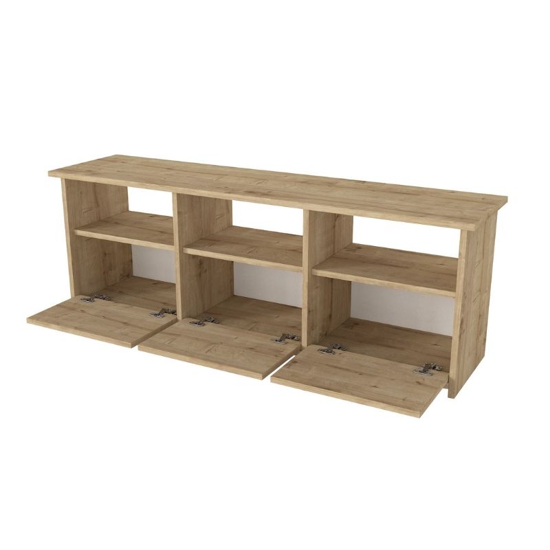 Έπιπλο τηλεόρασης Mahen Megapap χρώμα sapphire oak 140x35x49,8εκ. Έπιπλο τηλεόρασης Mahen Megapap χρώμα sapphire oak 140x35x49,8εκ.