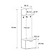 Έπιπλο εισόδου Track Megapap χρώμα καρυδί 60x38,2x190εκ.