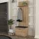 Έπιπλο εισόδου Track Megapap χρώμα sapphire oak 60x38,2x190εκ. Έπιπλο εισόδου Track Megapap χρώμα sapphire oak 60x38,2x190εκ.
