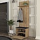 Έπιπλο εισόδου Track Megapap χρώμα sapphire oak 60x38,2x190εκ. Έπιπλο εισόδου Track Megapap χρώμα sapphire oak 60x38,2x190εκ.