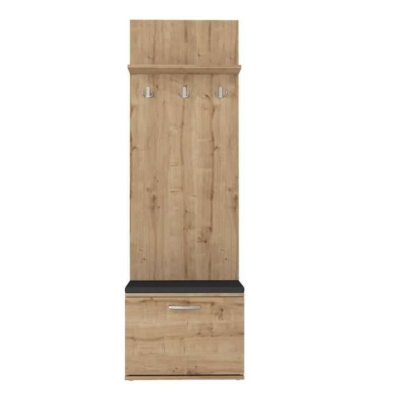 Έπιπλο εισόδου Track Megapap χρώμα sapphire oak 60x38,2x190εκ. Έπιπλο εισόδου Track Megapap χρώμα sapphire oak 60x38,2x190εκ.