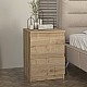 Κομοδίνο Breve Megapap χρώμα sapphire oak 39,8x41,8x55εκ. Κομοδίνο Breve Megapap χρώμα sapphire oak 39,8x41,8x55εκ.
