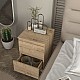 Κομοδίνο Breve Megapap χρώμα sapphire oak 39,8x41,8x55εκ. Κομοδίνο Breve Megapap χρώμα sapphire oak 39,8x41,8x55εκ.