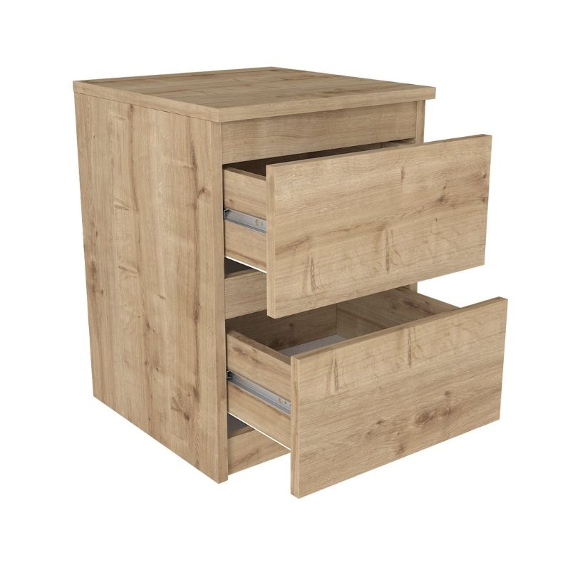Κομοδίνο Breve Megapap χρώμα sapphire oak 39,8x41,8x55εκ. Κομοδίνο Breve Megapap χρώμα sapphire oak 39,8x41,8x55εκ.