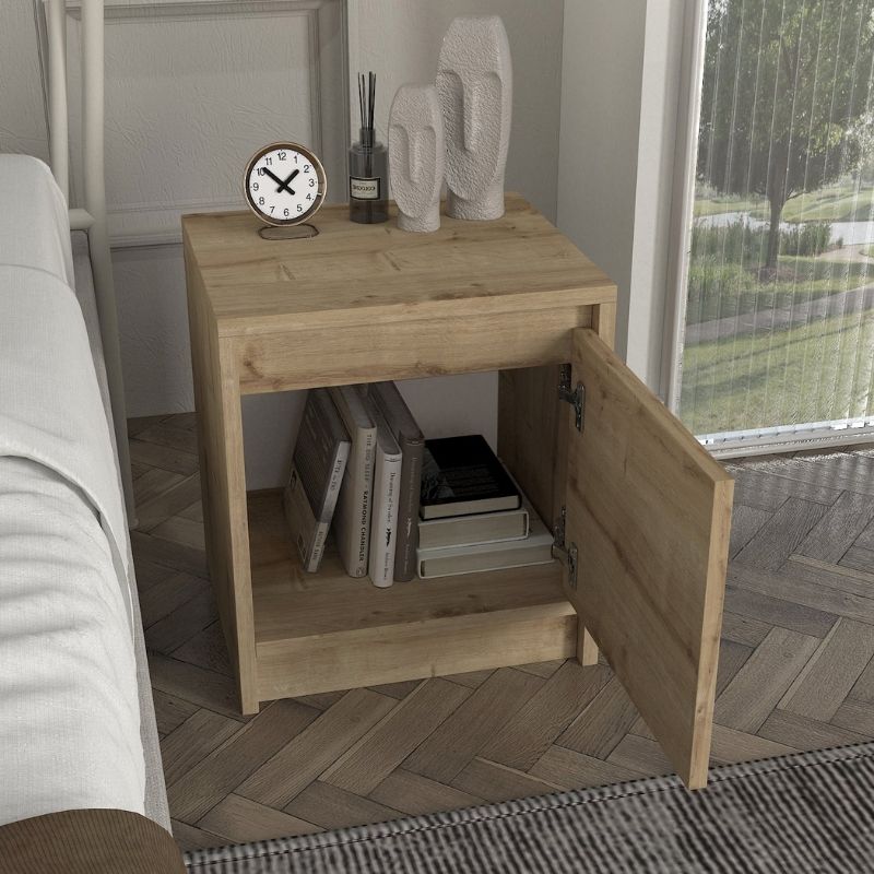 Κομοδίνο Conve Megapap χρώμα sapphire oak 40x35x45εκ. Κομοδίνο Conve Megapap χρώμα sapphire oak 40x35x45εκ.