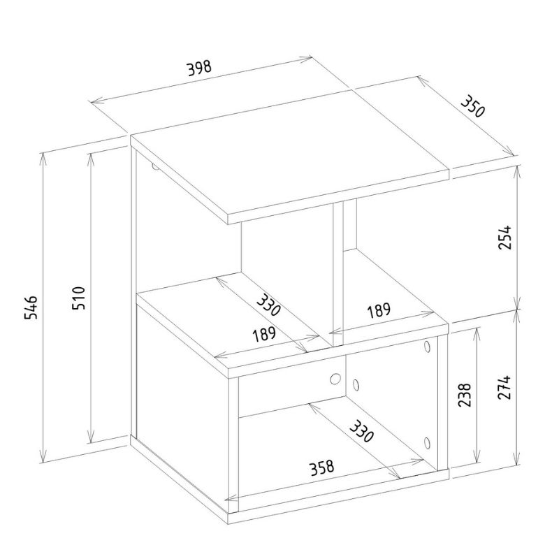 Κομοδίνο - Τραπεζάκι βοηθητικό Entiero Megapap χρώμα sapphire oak 39,8x35x54,6εκ. Κομοδίνο - Τραπεζάκι βοηθητικό Entiero Megapap χρώμα sapphire oak 39,8x35x54,6εκ.