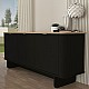 Μπουφές Bohema Megapap χρώμα μαύρο - sepet oak 180x47x76,6εκ.
