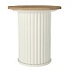 Τραπεζάκι βοηθητικό Bohema Megapap χρώμα ivory - sepet oak Ø50x53,2εκ. Τραπεζάκι βοηθητικό Bohema Megapap χρώμα ivory - sepet oak Ø50x53,2εκ.