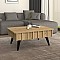 Τραπεζάκι σαλονιού Gemma Megapap χρώμα sepet oak 90x59,6x36,8εκ.