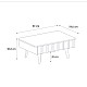 Τραπεζάκι σαλονιού Gemma Megapap χρώμα sepet oak 90x59,6x36,8εκ. Τραπεζάκι σαλονιού Gemma Megapap χρώμα sepet oak 90x59,6x36,8εκ.