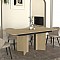Τραπέζι Lava Megapap χρώμα rota oak - ανθρακί 180x90x76,8εκ.