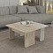 Τραπεζάκι σαλονιού σετ 2τμχ Sevilla Megapap χρώμα sandstone - travertine 75x75x37,4εκ.