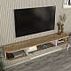 Έπιπλο τηλεόρασης επιτοίχιο Cross Megapap με LED χρώμα sepet oak - sandstone 150x29,6x19,2εκ. Έπιπλο τηλεόρασης επιτοίχιο Cross Megapap με LED χρώμα sepet oak - sandstone 150x29,6x19,2εκ.
