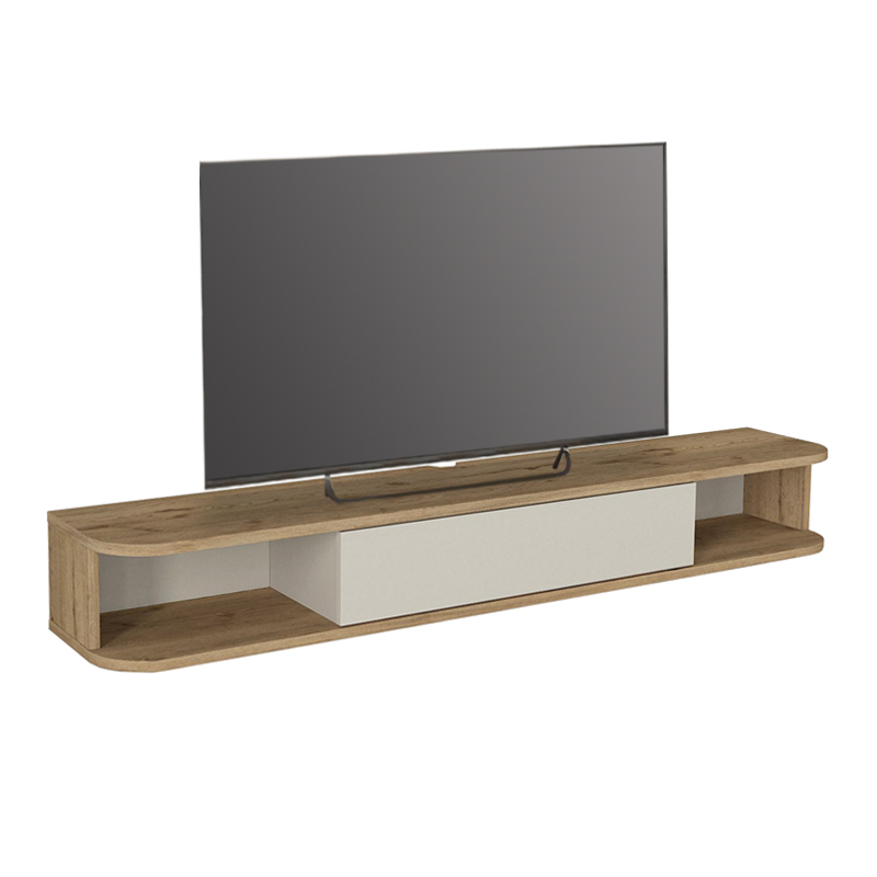 Έπιπλο τηλεόρασης επιτοίχιο Cross Megapap με LED χρώμα sepet oak - sandstone 150x29,6x19,2εκ. Έπιπλο τηλεόρασης επιτοίχιο Cross Megapap με LED χρώμα sepet oak - sandstone 150x29,6x19,2εκ.
