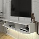 Έπιπλο τηλεόρασης επιτοίχιο Bask Megapap με LED χρώμα λευκό 120x29,6x19,2εκ. Έπιπλο τηλεόρασης επιτοίχιο Bask Megapap με LED χρώμα λευκό 120x29,6x19,2εκ.