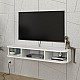Έπιπλο τηλεόρασης επιτοίχιο Bask Megapap με LED χρώμα λευκό 120x29,6x19,2εκ. Έπιπλο τηλεόρασης επιτοίχιο Bask Megapap με LED χρώμα λευκό 120x29,6x19,2εκ.