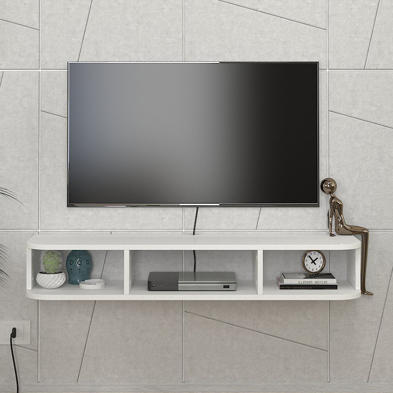 Έπιπλο τηλεόρασης επιτοίχιο Bask Megapap με LED χρώμα λευκό 120x29,6x19,2εκ. Έπιπλο τηλεόρασης επιτοίχιο Bask Megapap με LED χρώμα λευκό 120x29,6x19,2εκ.