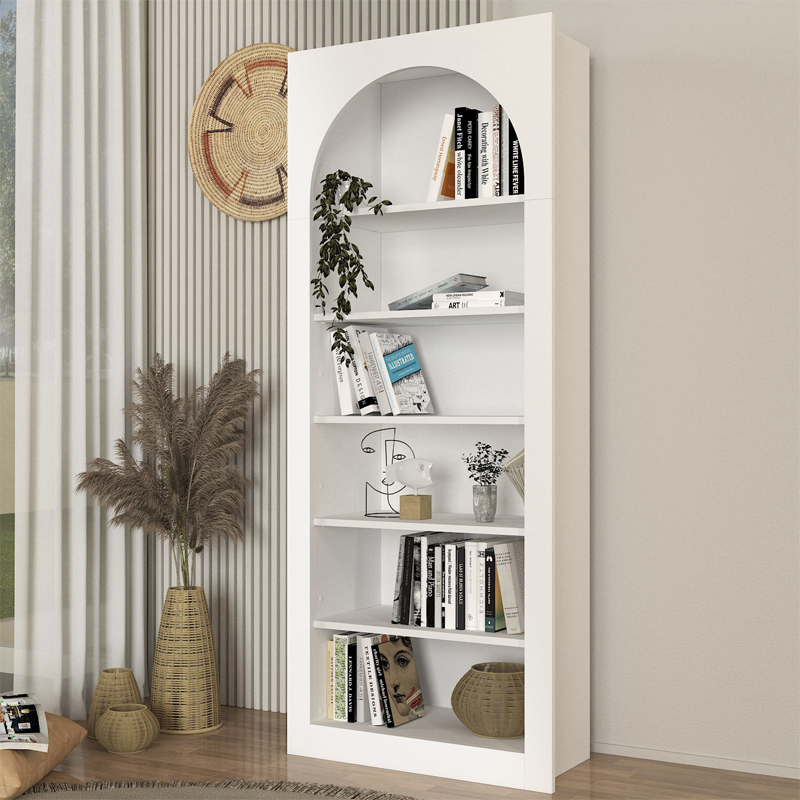 Βιβλιοθήκη Voila Megapap χρώμα λευκό 74x35x180εκ. Βιβλιοθήκη Voila Megapap χρώμα λευκό 74x35x180εκ.