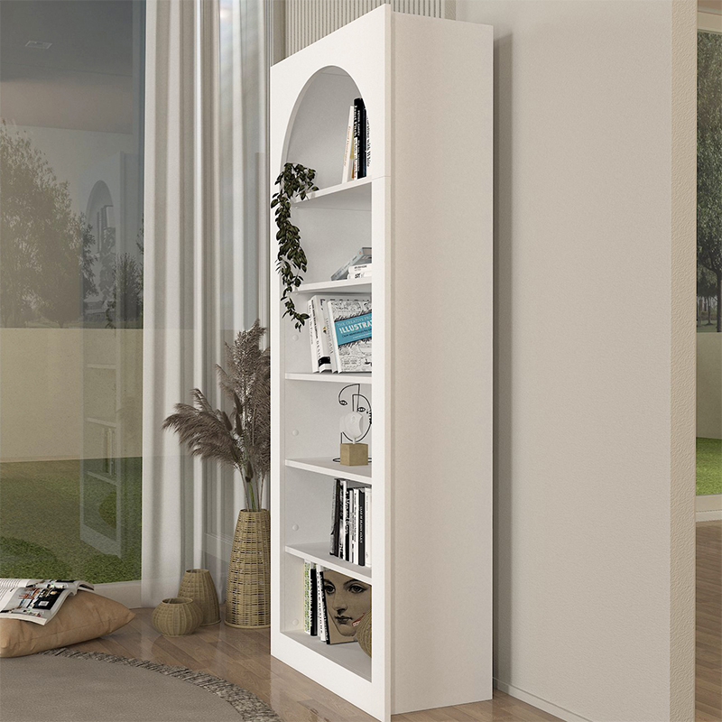 Βιβλιοθήκη Voila Megapap χρώμα λευκό 74x35x180εκ. Βιβλιοθήκη Voila Megapap χρώμα λευκό 74x35x180εκ.
