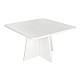 Τραπεζάκι σαλονιού Sugar Megapap χρώμα λευκό 60x60x36,8εκ.