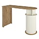 Τραπέζι μπαρ Bohema Megapap χρώμα sepet oak - ivory 150x51,6x101,8εκ. Τραπέζι μπαρ Bohema Megapap χρώμα sepet oak - ivory 150x51,6x101,8εκ.