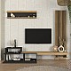Σύνθεση τηλεόρασης Dumont Megapap χρώμα ανθρακί - sepet oak 240x36,8x200εκ. Σύνθεση τηλεόρασης Dumont Megapap χρώμα ανθρακί - sepet oak 240x36,8x200εκ.