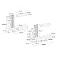 Σύνθεση τηλεόρασης Vermont Megapap χρώμα ανθρακί - sepet oak 240x40x192εκ.
