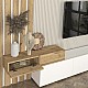 Σύνθεση τηλεόρασης Rosaline Megapap χρώμα λευκό - sepet oak 233x31,3x196,8εκ. Σύνθεση τηλεόρασης Rosaline Megapap χρώμα λευκό - sepet oak 233x31,3x196,8εκ.